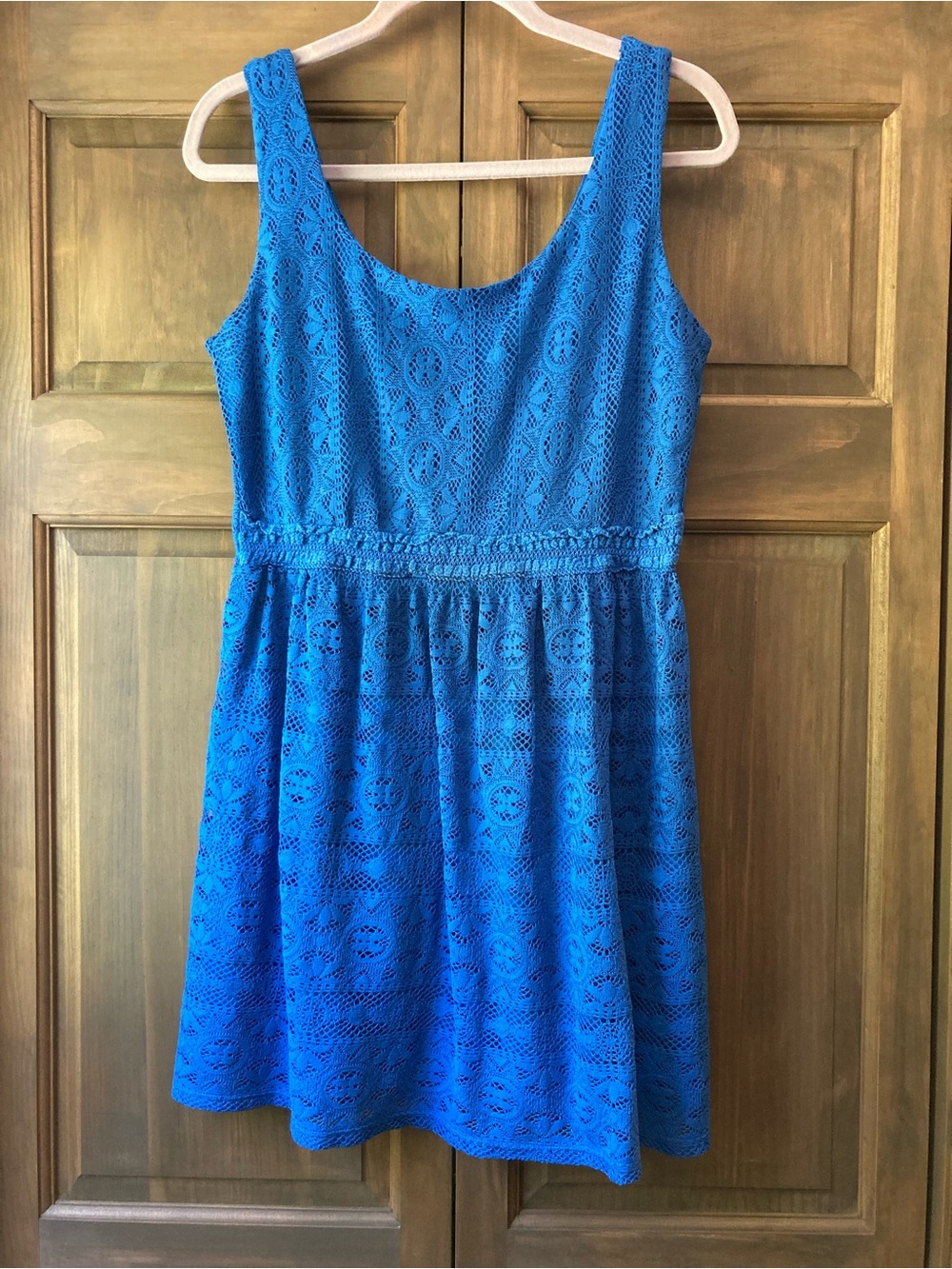 Love Reign Blue Lace Dress Large
